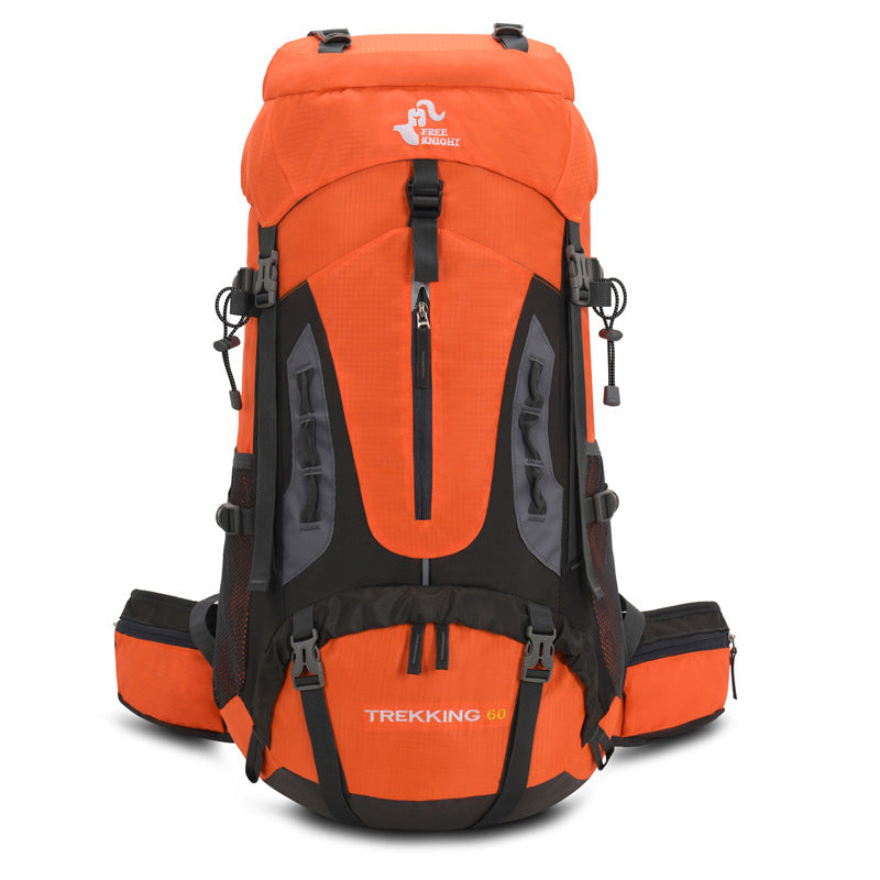 Sac à dos d'alpinisme 60L pour randonnée en extérieur, cadeau de camping, housse de pluie