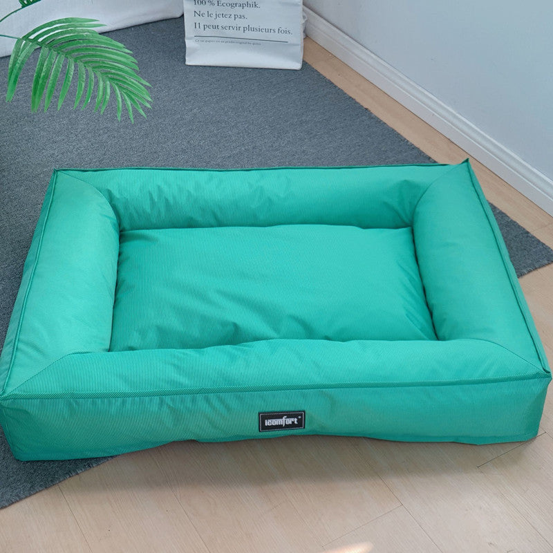 Tapis de chenil d'été imperméable et entièrement amovible et lavable pour chien