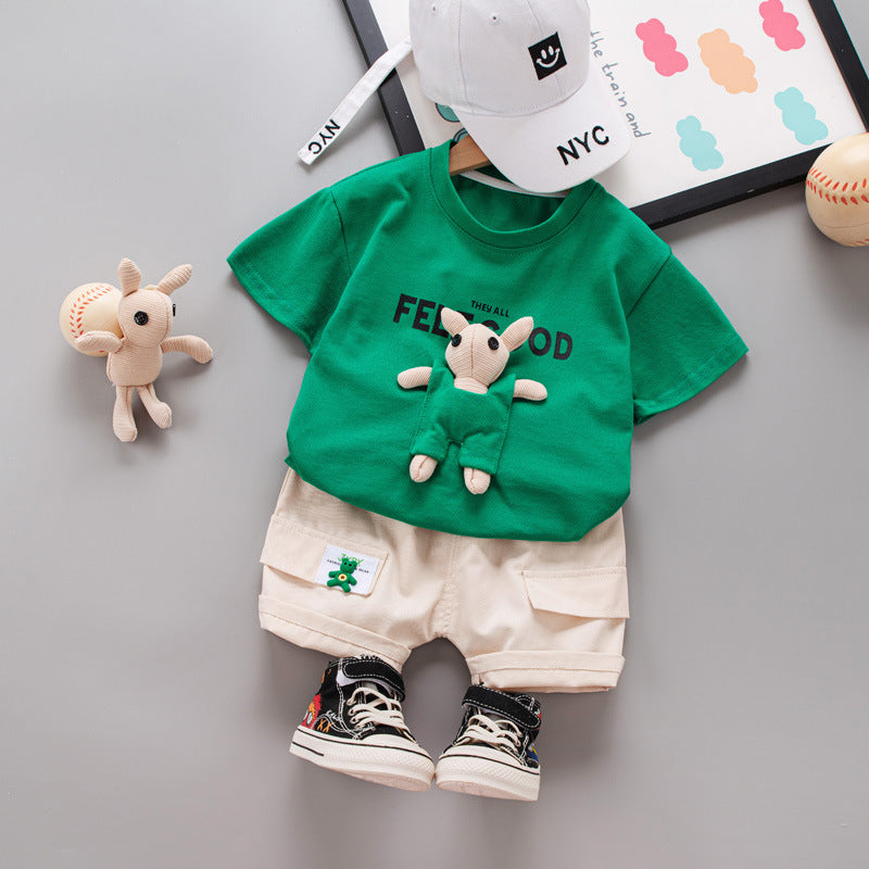 Ensemble Short à Manches Courtes d'Été pour Enfants