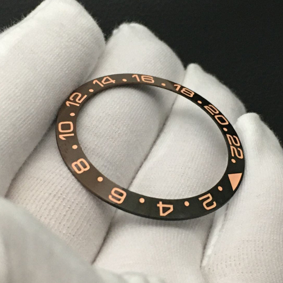 Accessoires de montre, bague en céramique 38 mm