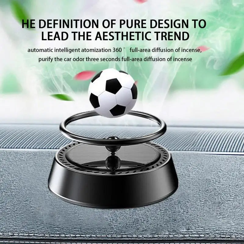 Car Aromatherapy Light Sense Rotating Football Spirit Hanging Car