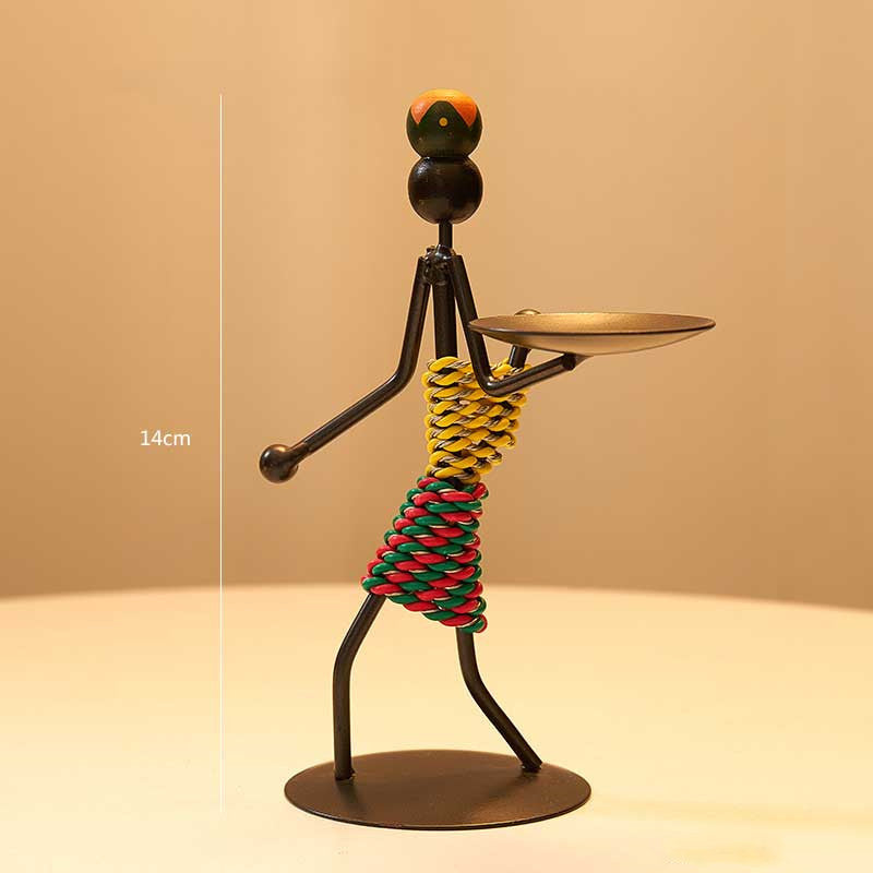 Creative Candle Holder Iron Home Decoration Kitchen Restaura