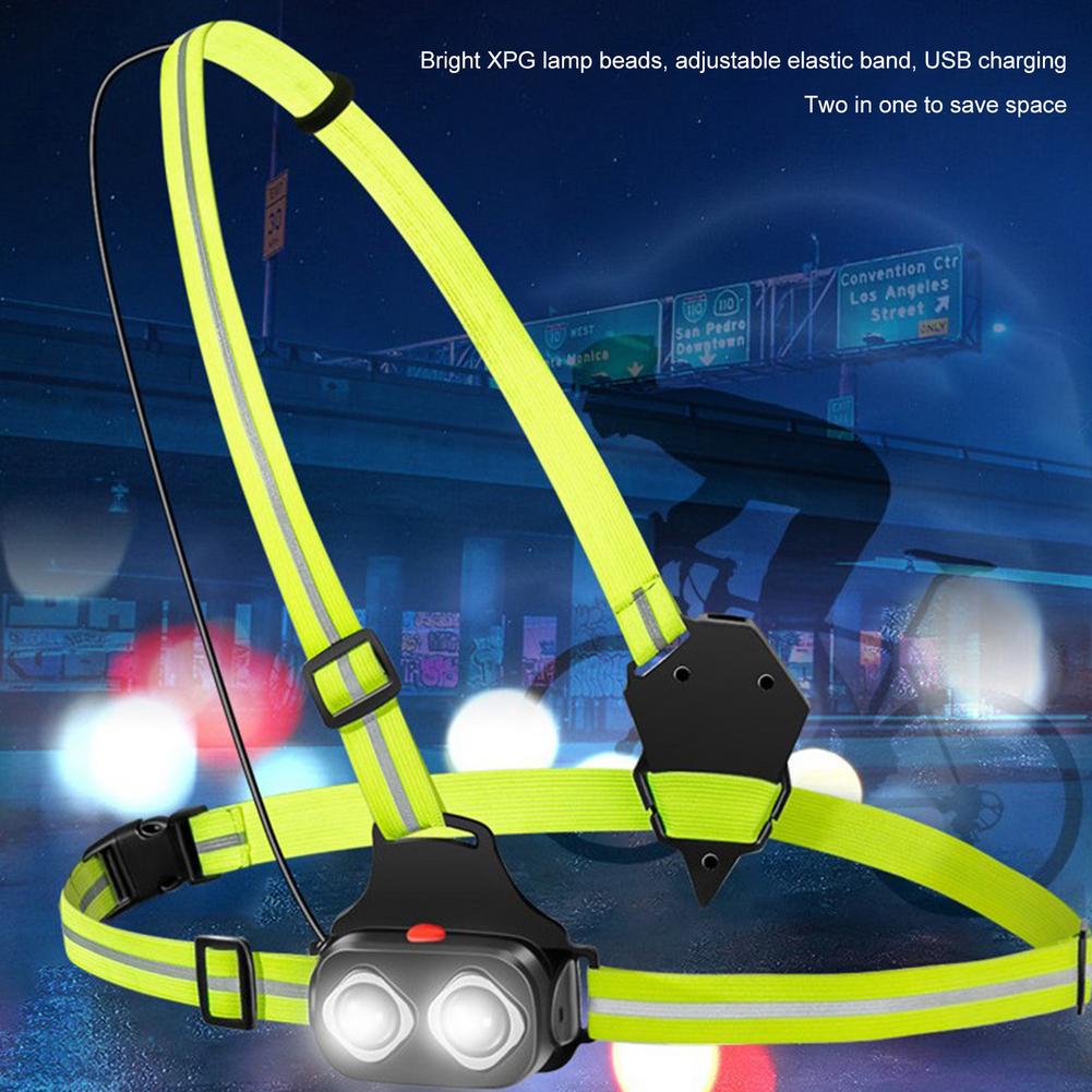 Double T6 Mountaineering Rock Climbing Night Run Warning Light