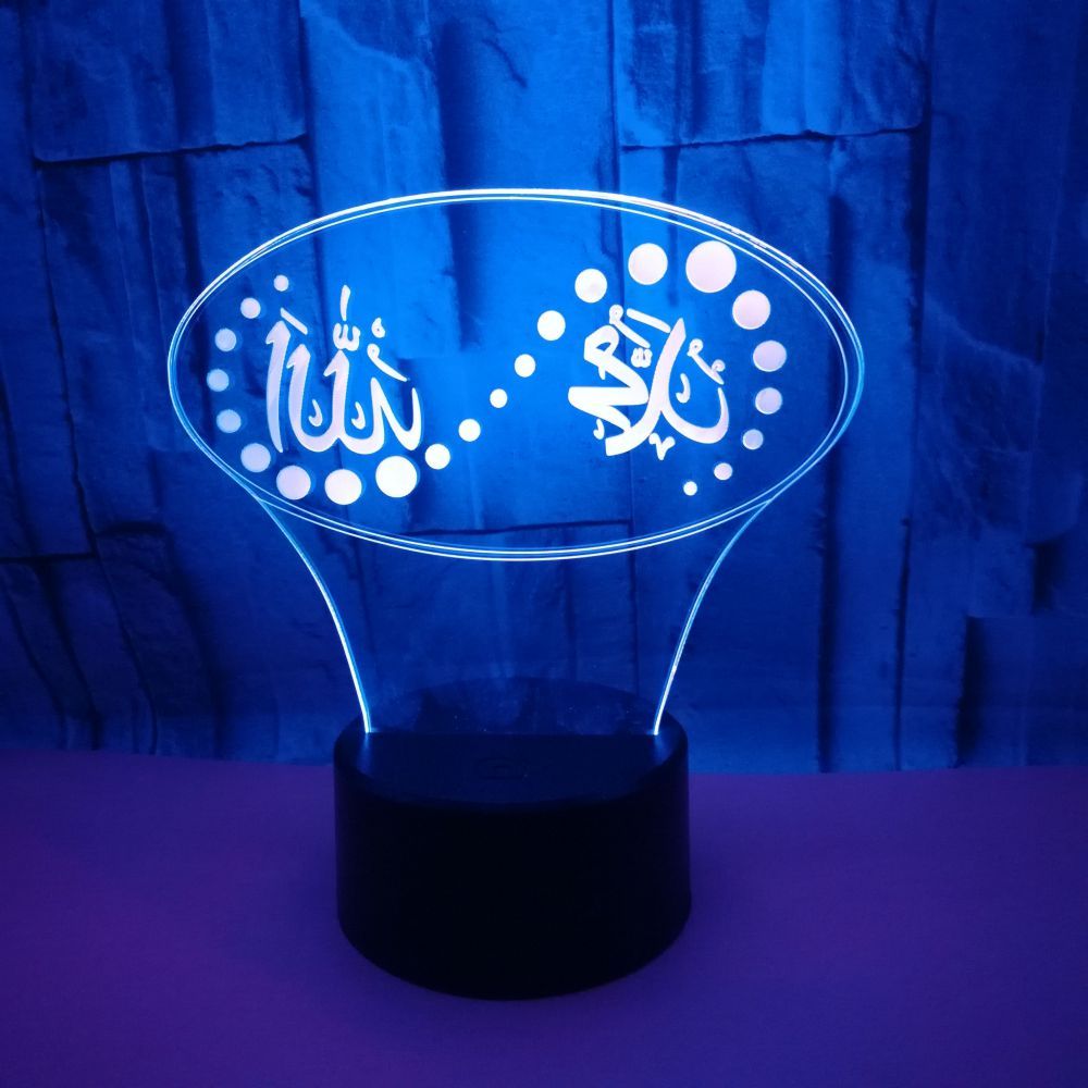 3D Usb Led Night Light With Touch Button