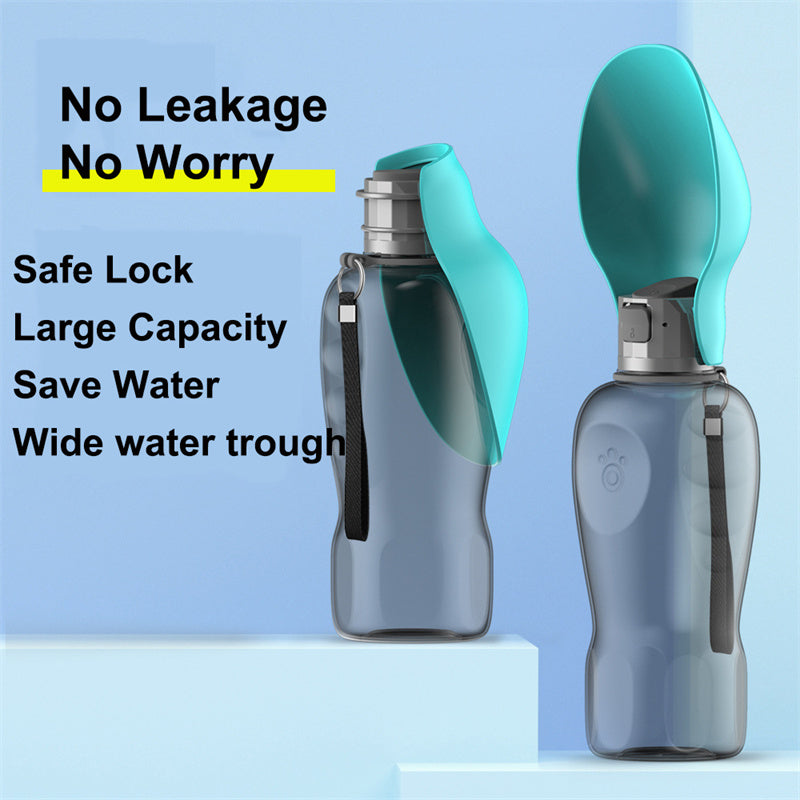 Bouteille d'eau 800ml pour chien, Gamelle Portable Grande Capacité Anti-fuite pour Animaux, Bol Pliable pour Golden Retriever, Accessoires de Promenade en Plein Air, Produits pour Animaux de Compagnie