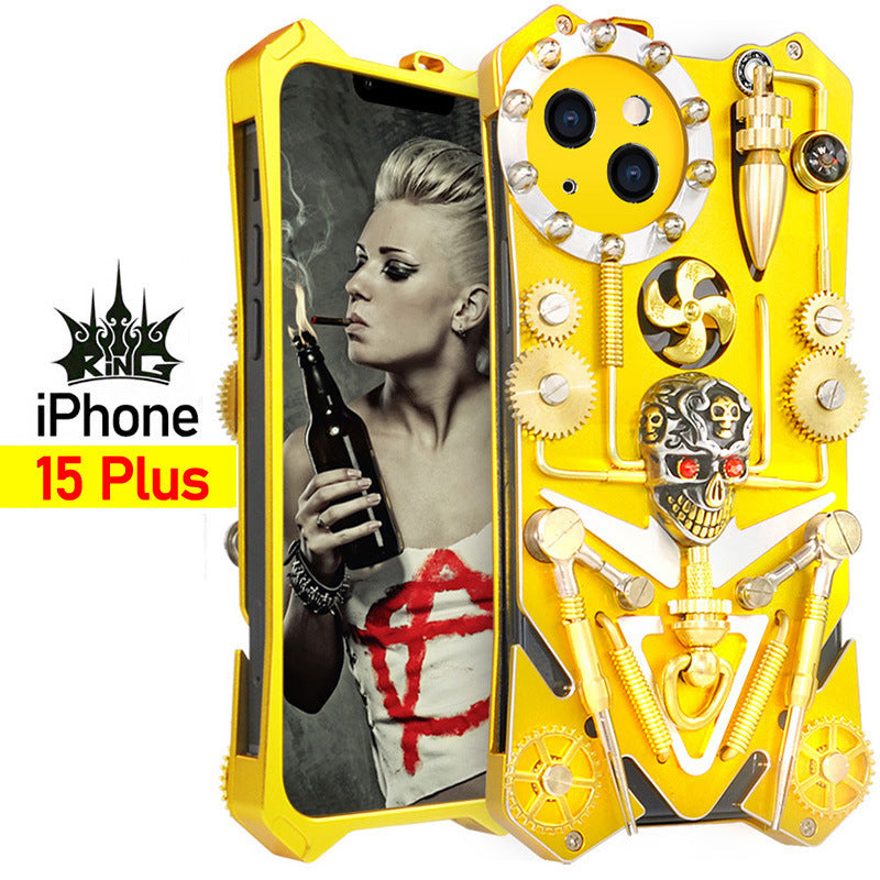Gear Model Suitable For Iphone15 Metal Phone Case