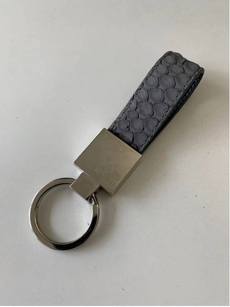 Porte-clés portable en cuir serpent pour voiture