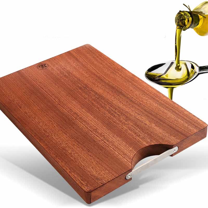 Planche à découper antibactérienne simple en ébène pour la maison