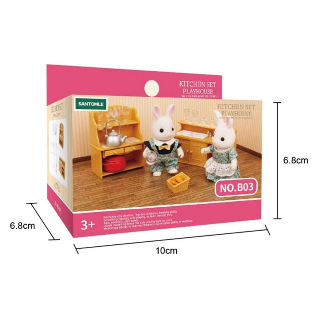Miniature Model Kitchen Scene Play House Toy