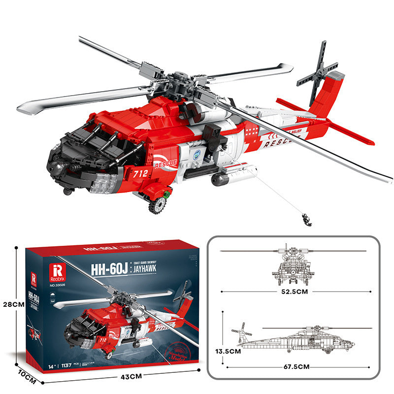 Military Building Blocks Fighter Puzzle Assembling Building Blocks