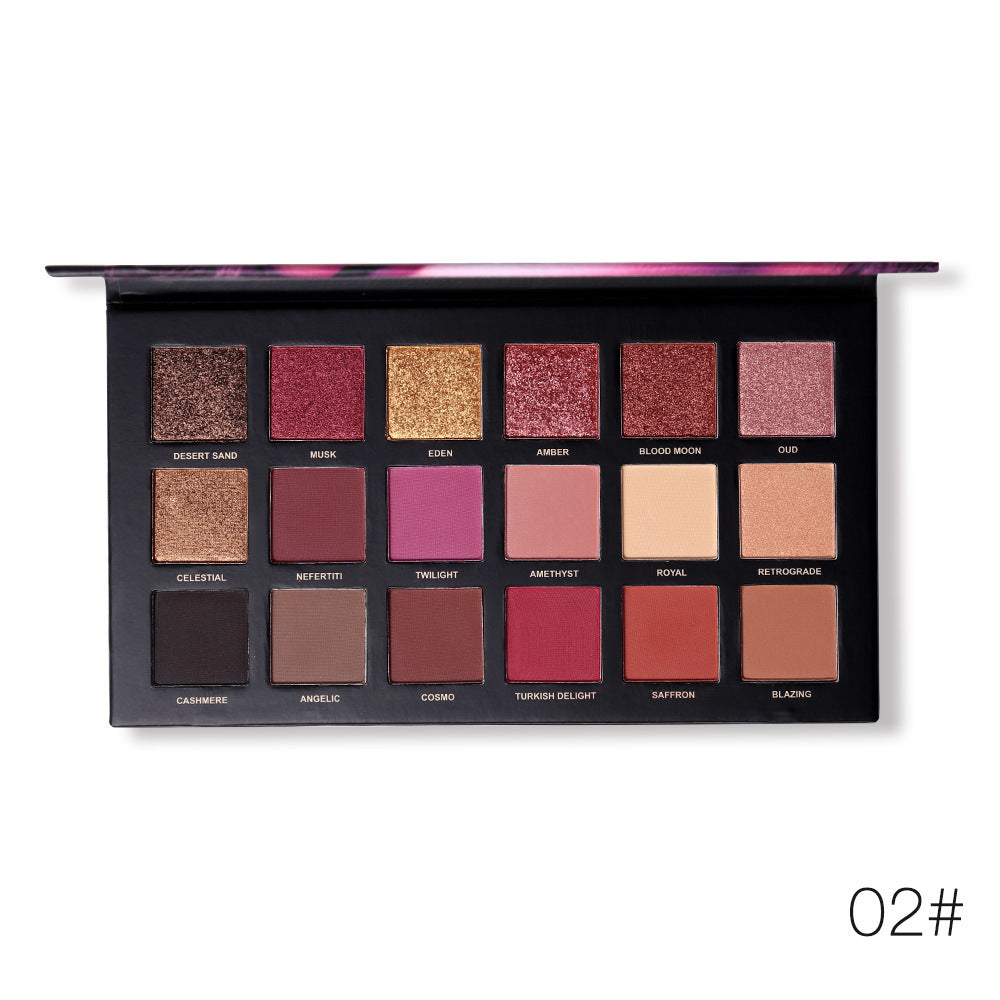 La nouvelle palette de fards à paupières or rose de 18 couleurs
