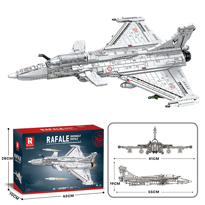 Military Building Blocks Fighter Puzzle Assembling Building Blocks
