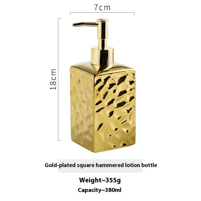 Press Light Luxury American Ceramic Storage Bottle