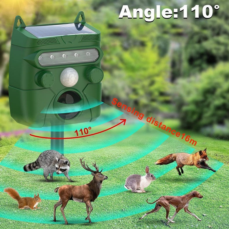 Solar Powered Animal Repellent Ultrasonic