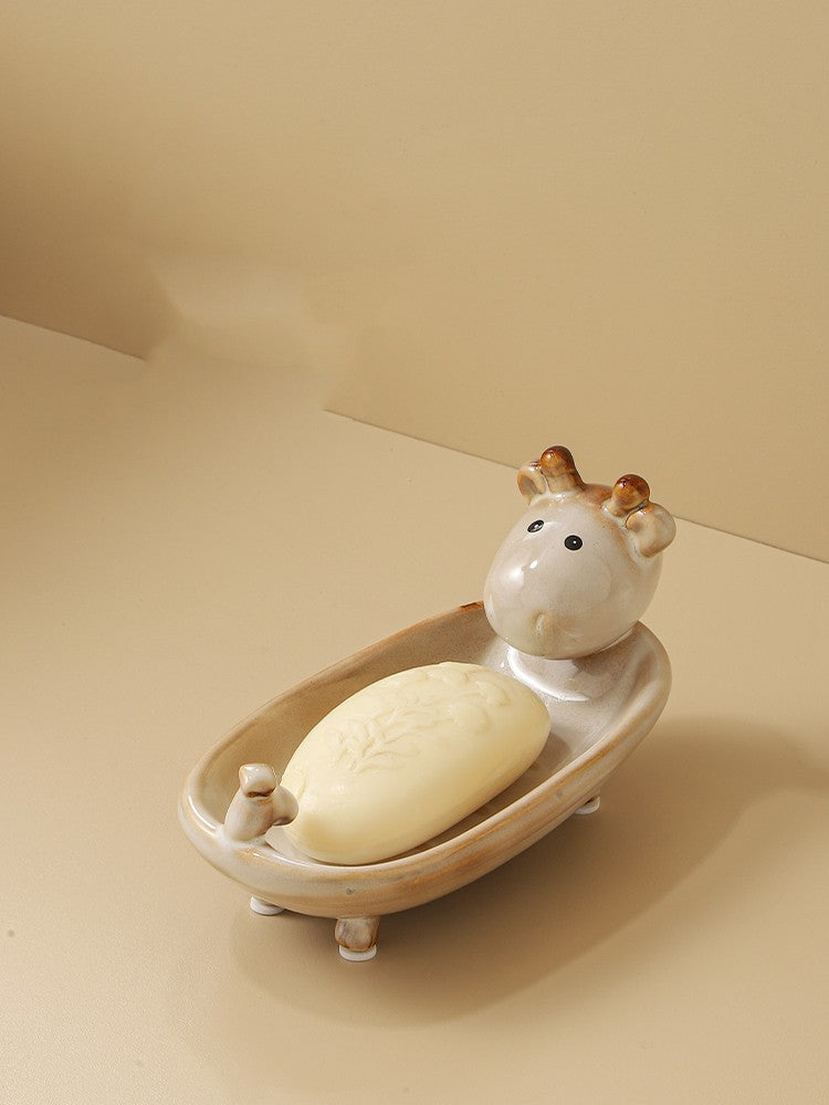 Boîte à Savon de Dessin Animé Ménage Enfants Mignon Grand Support à Savon de Toilette