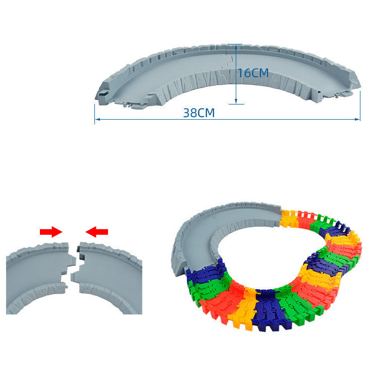 Jouets de construction pour piste électrique DIY pour enfants