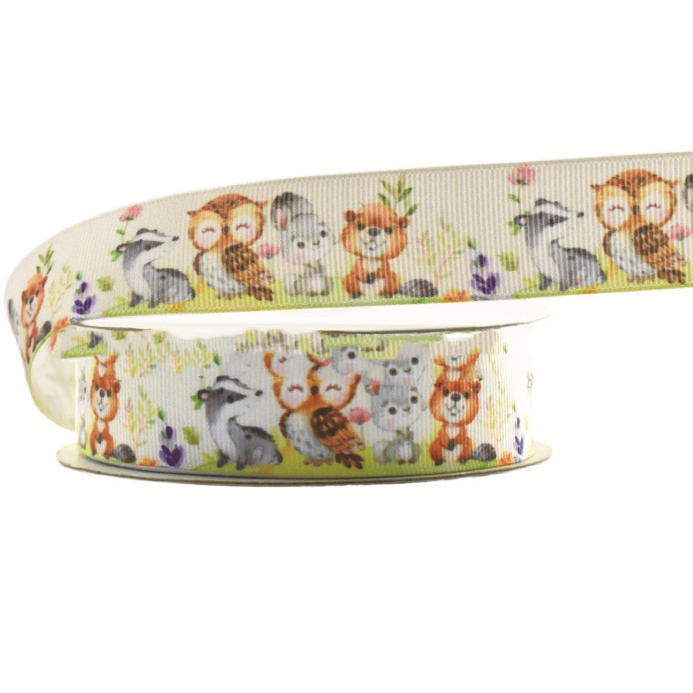 Small Animal Cartoon Printing Ribbon Hair Accessories
