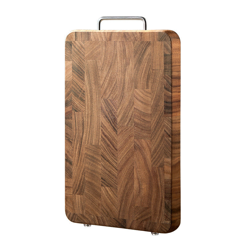 Planche à découper double face en bois massif épaissie pour cuisine