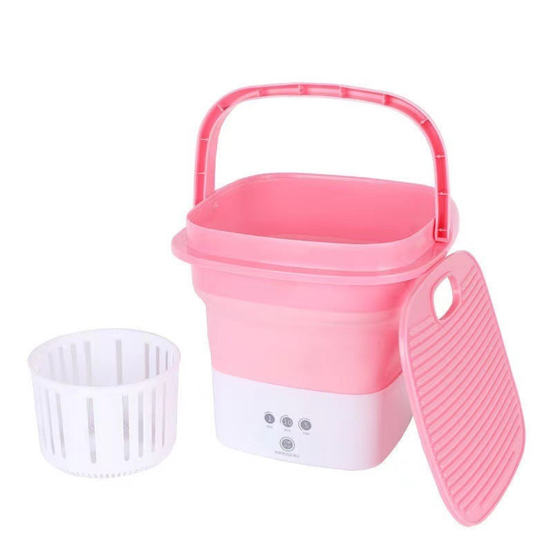 Mini lave-linge pliant intégré déshydratant