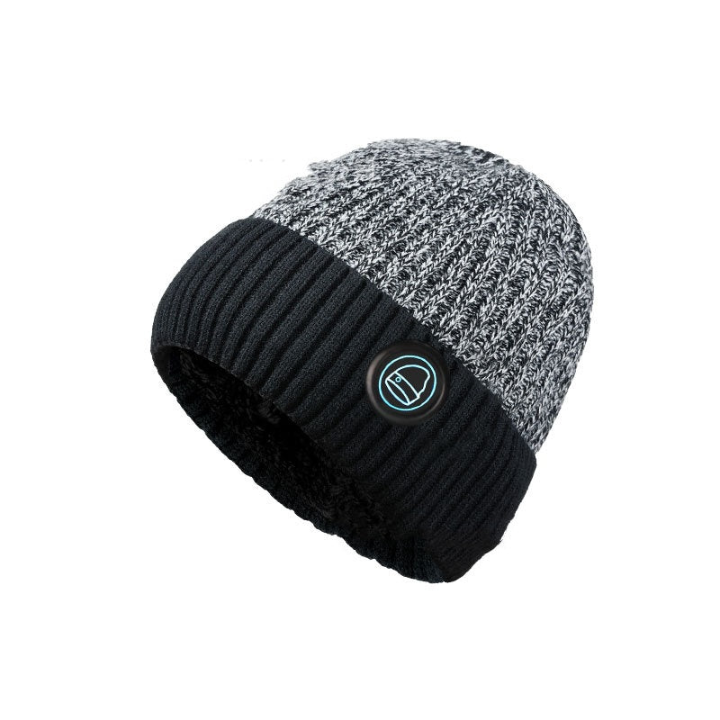 Bonnet de ski chauffant d'hiver, doublure en polaire, casquette chauffante