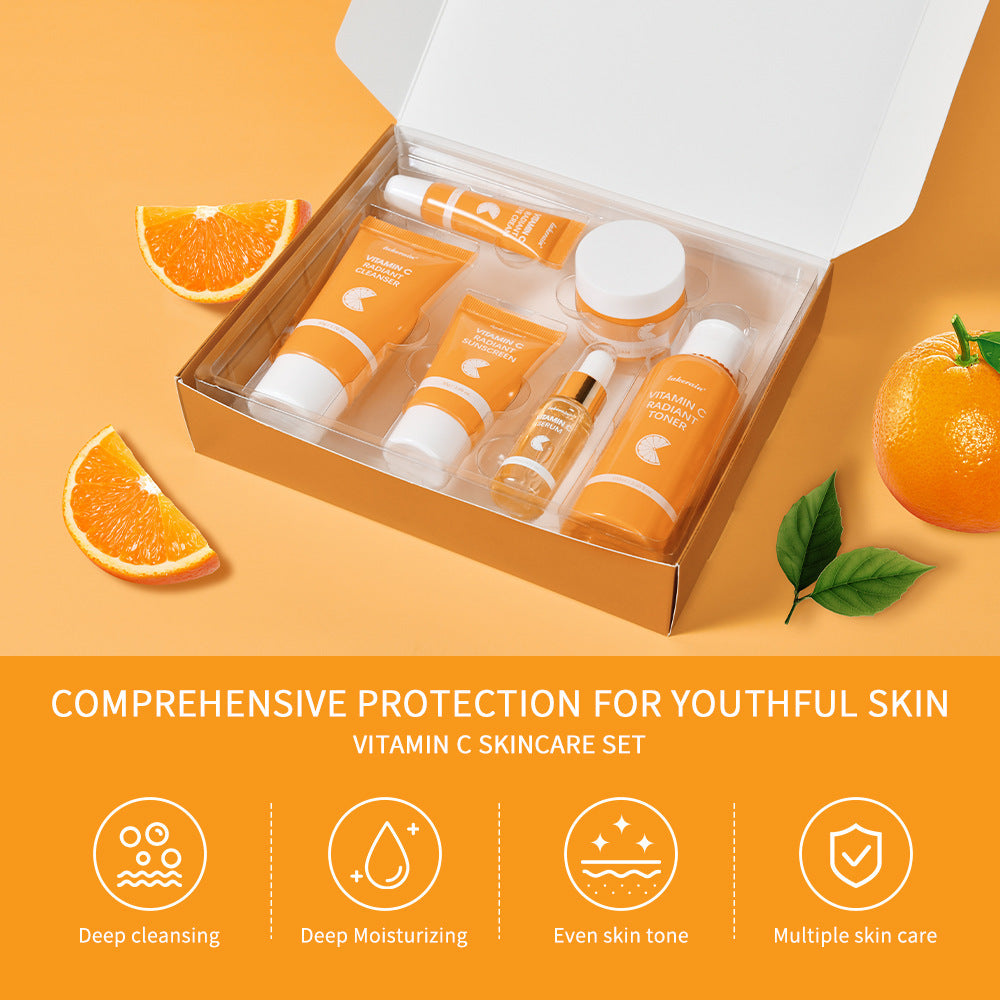Ensemble de soins du visage à la vitamine C