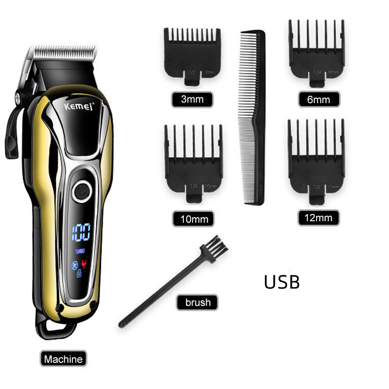 LCD Hair Clipper Shaver Professional Electric Hair And Beard Trimmer