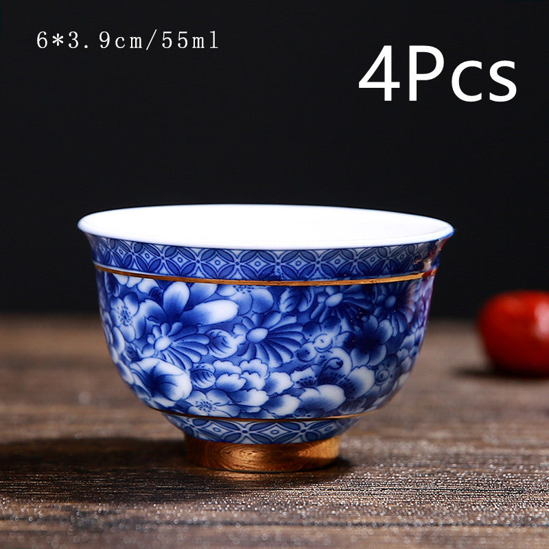 Dessous de verre en céramique chinoise vintage pour service à thé
