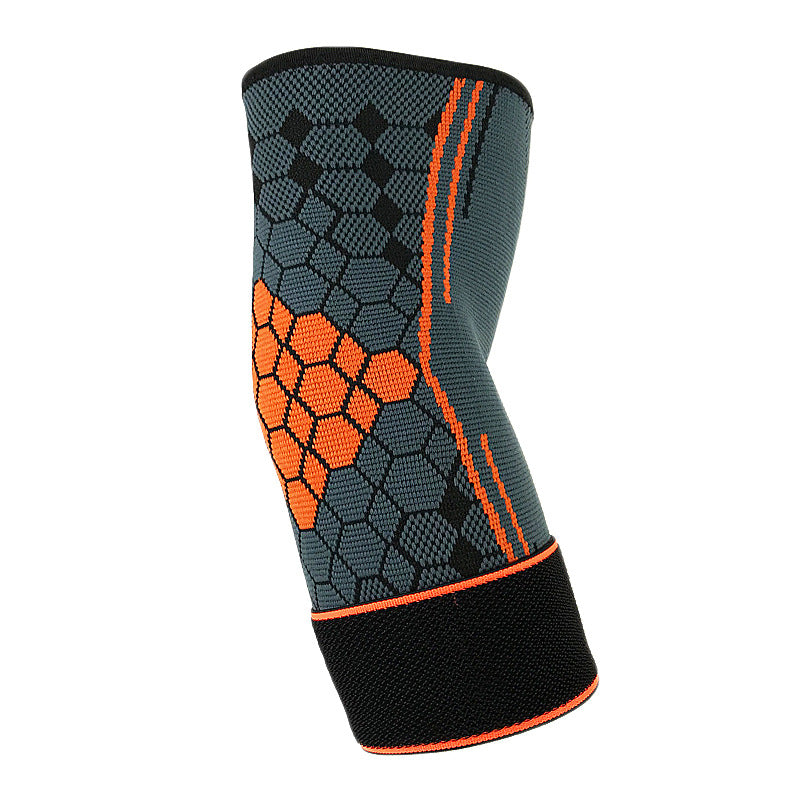 Sports Pressure Tie Elbow Honeycomb Jacquard Knitting