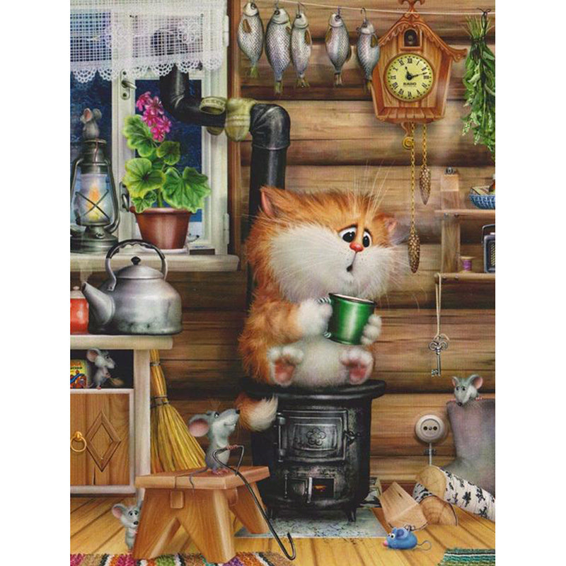 Hot Sale Diamond Painting Cat