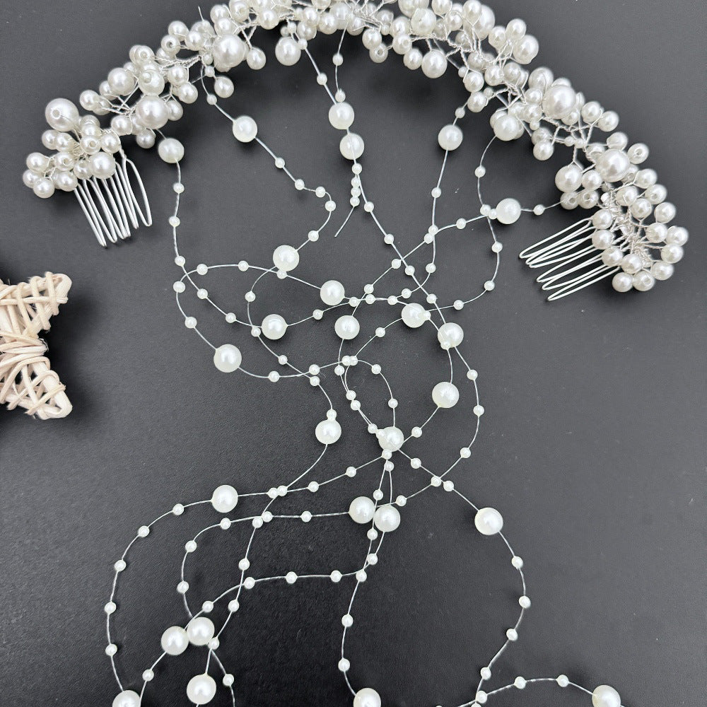 Mariée Nouveaux Accessoires Cheveux Perle Faite Main Coiffe