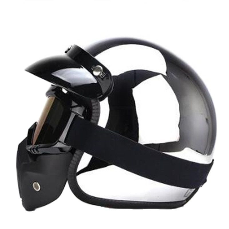 Retro Battery Electric Vehicle Helmet Mirror Reflective