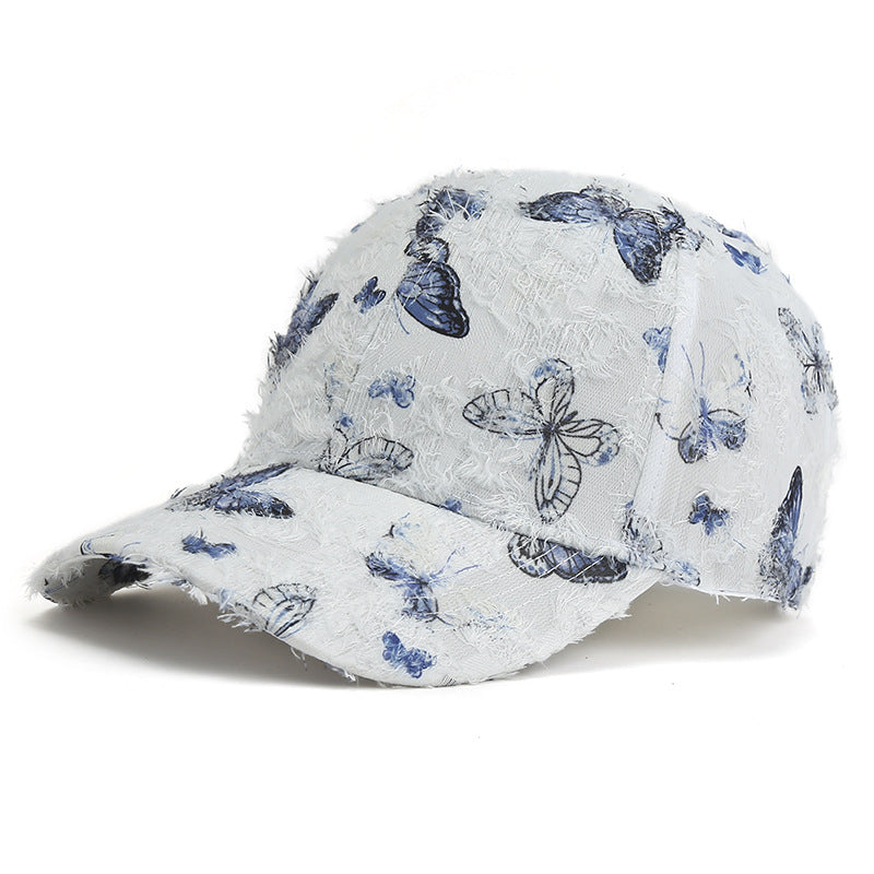 Spring And Summer Korean Fashion Women's Butterfly Baseball Cap