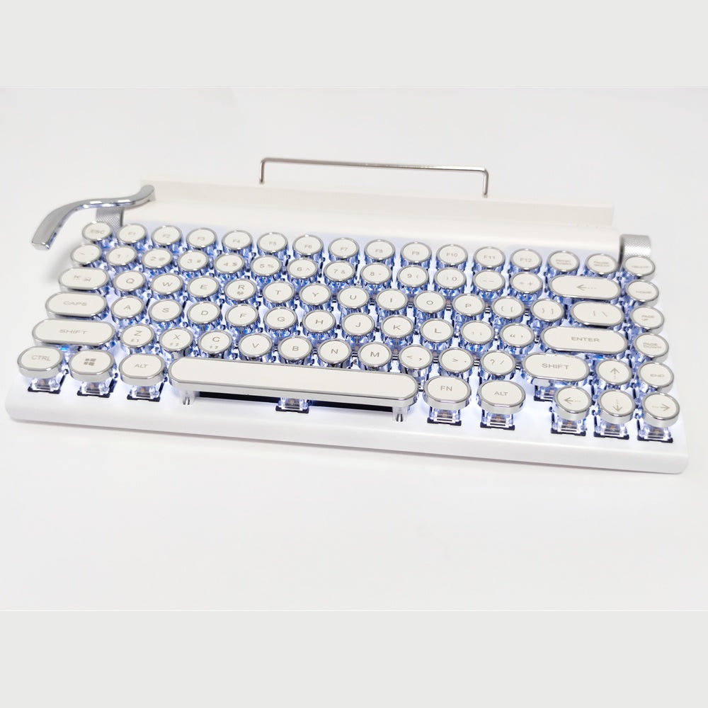 Wireless Bluetooth Lipstick Steampunk Mechanical Keyboard