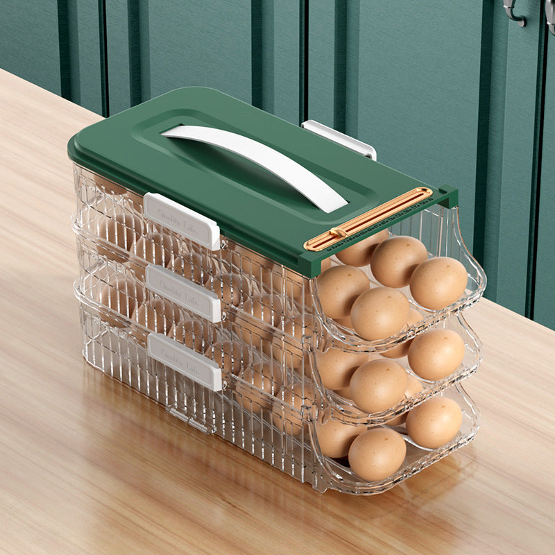Refrigerator Door Rolling Egg Storage Box