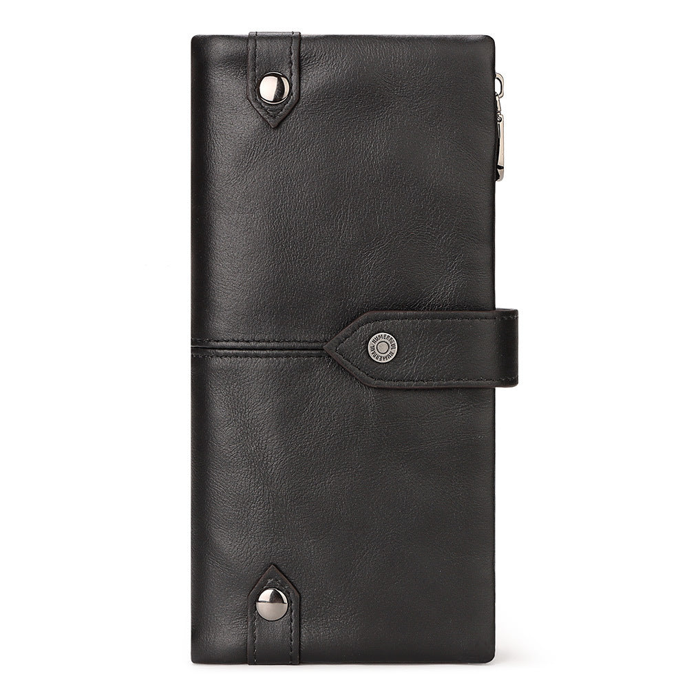 Portefeuille en cuir à la mode pour hommes et femmes