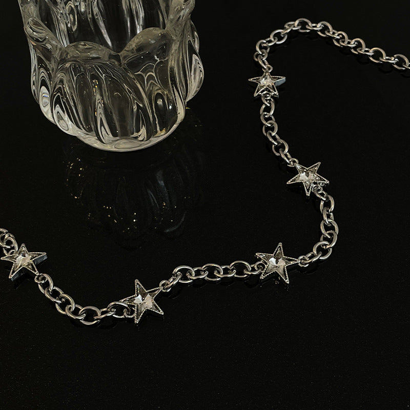 Special-interest Design Unisex Style Five-pointed Star Necklace