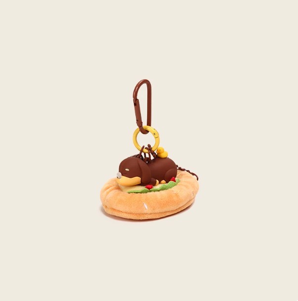 Sausage Plush Dog Bag Pendant Keychain