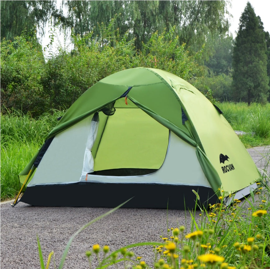 Tente de camping pliante double couche toutes saisons pour activités de plein air