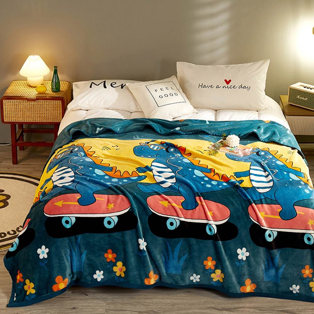Autumn And Winter Thickened Single And Double Flannel Blanket