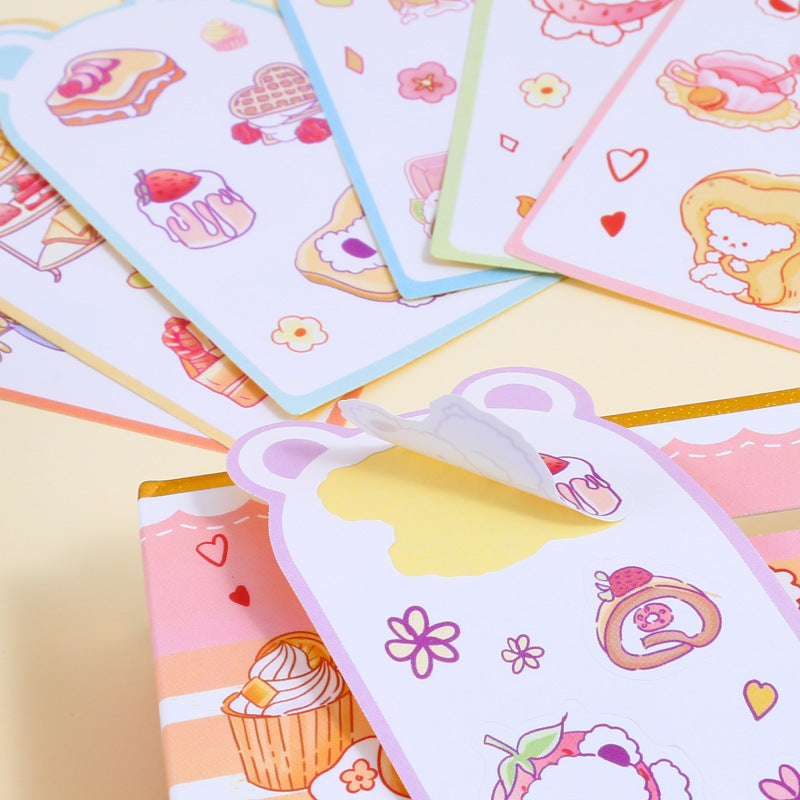 Coloring Magnetic Buckle Leather Book Gourmet Bear Small