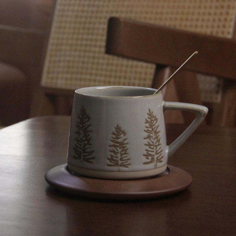Retro Ceramic Fambe Ear-hanging Coffee Cup