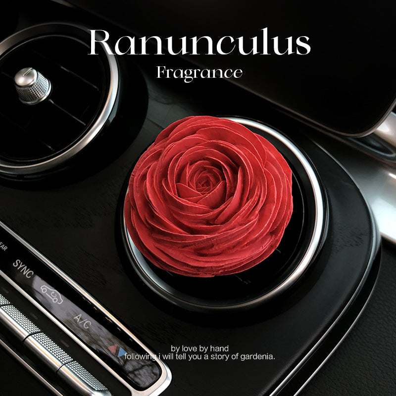 Car Mounted Peony Fragrance Expanding Stone Ornaments
