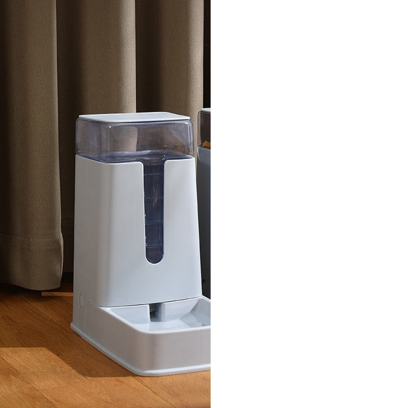 Distributeur automatique d'eau et de nourriture double gamelle pour animaux de compagnie