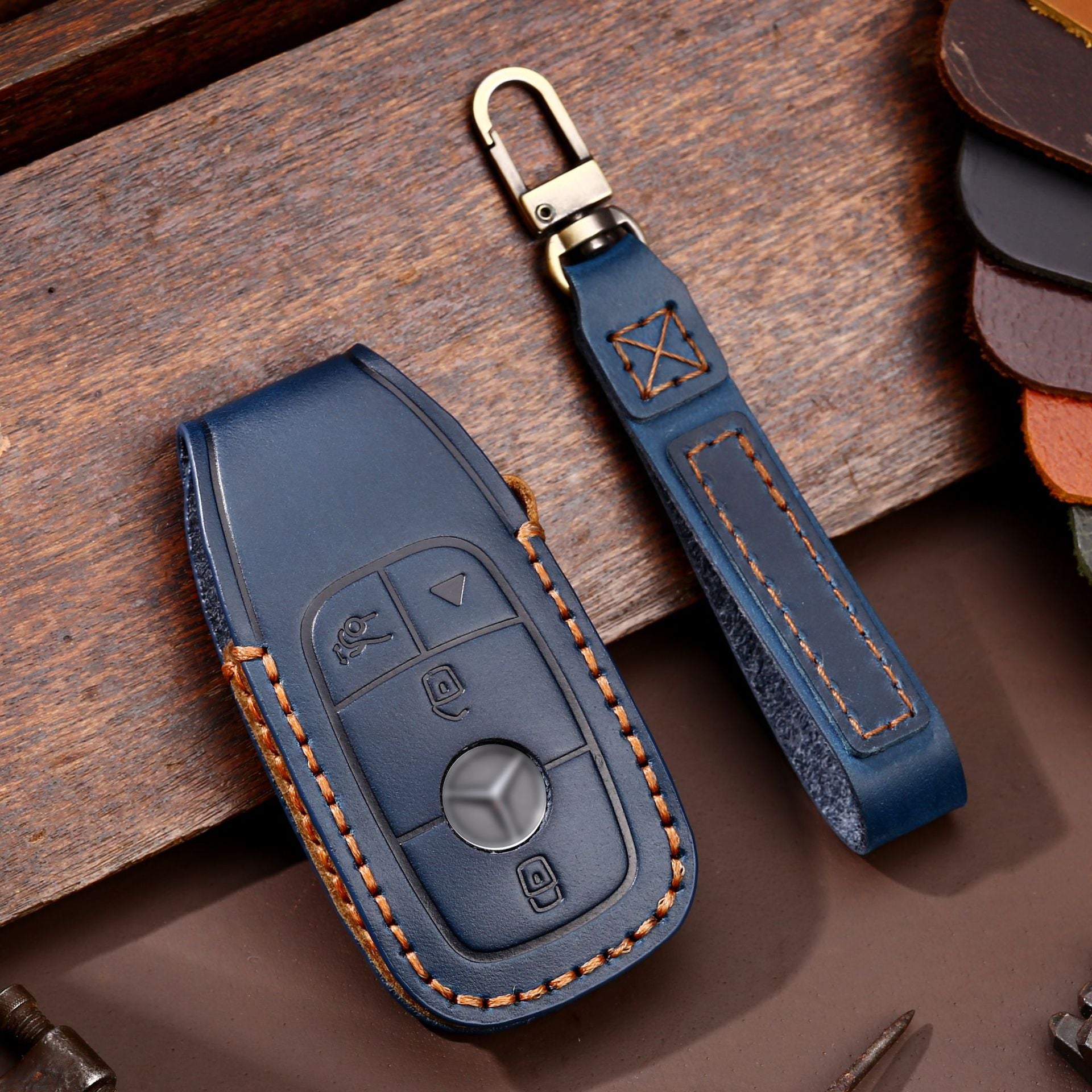 Apply To Car Key Cover Leather
