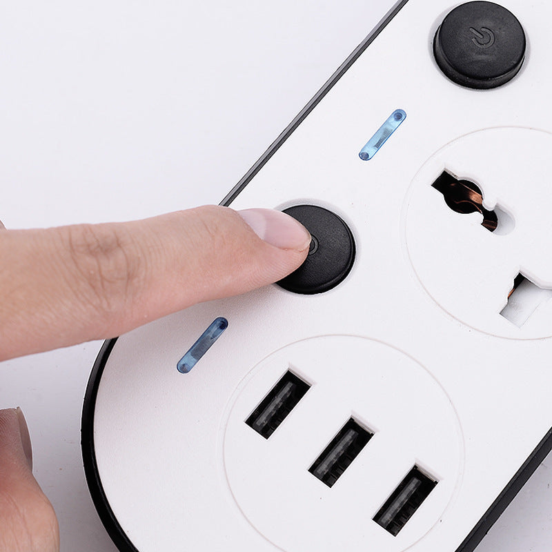 Multi-switch European Standard American Standard British Standard USB Power Strip Socket Household Plug Board Multi-port Fast Charging