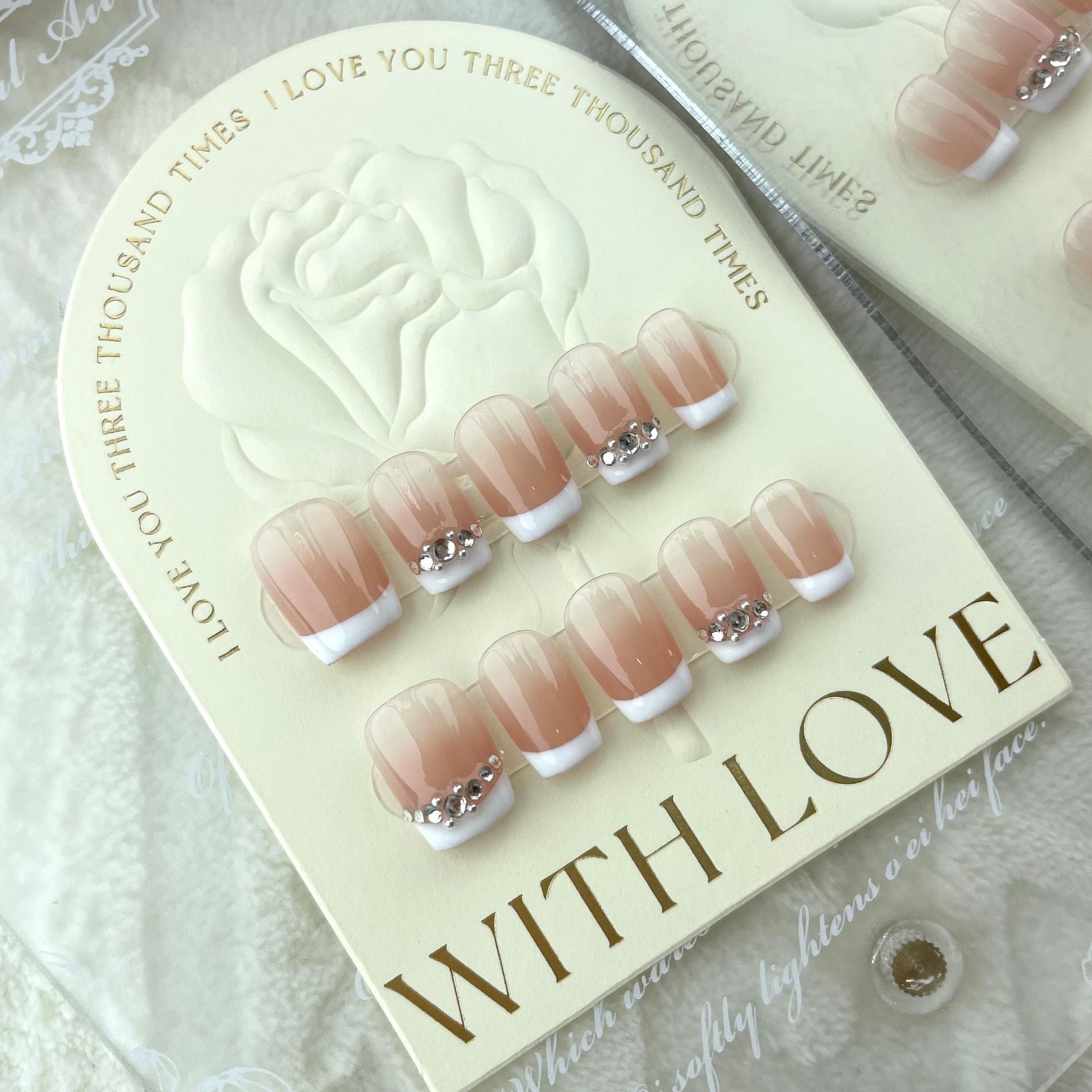 Autocollants faits main Faux ongles Patch à ongles amovible