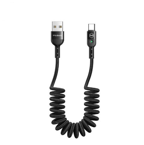 Câble de données de charge rapide bidirectionnelle à ressort