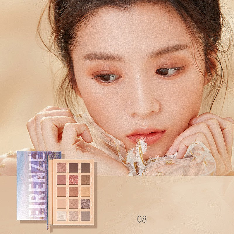 Palette de fards à paupières de voyage, couleur terre, usage quotidien