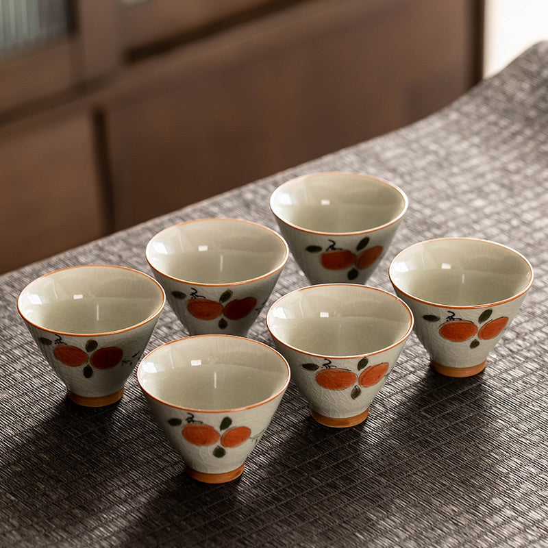 Hand Painted Tea Cup Porcelain Kung Fu Tea Set Teacup Suit