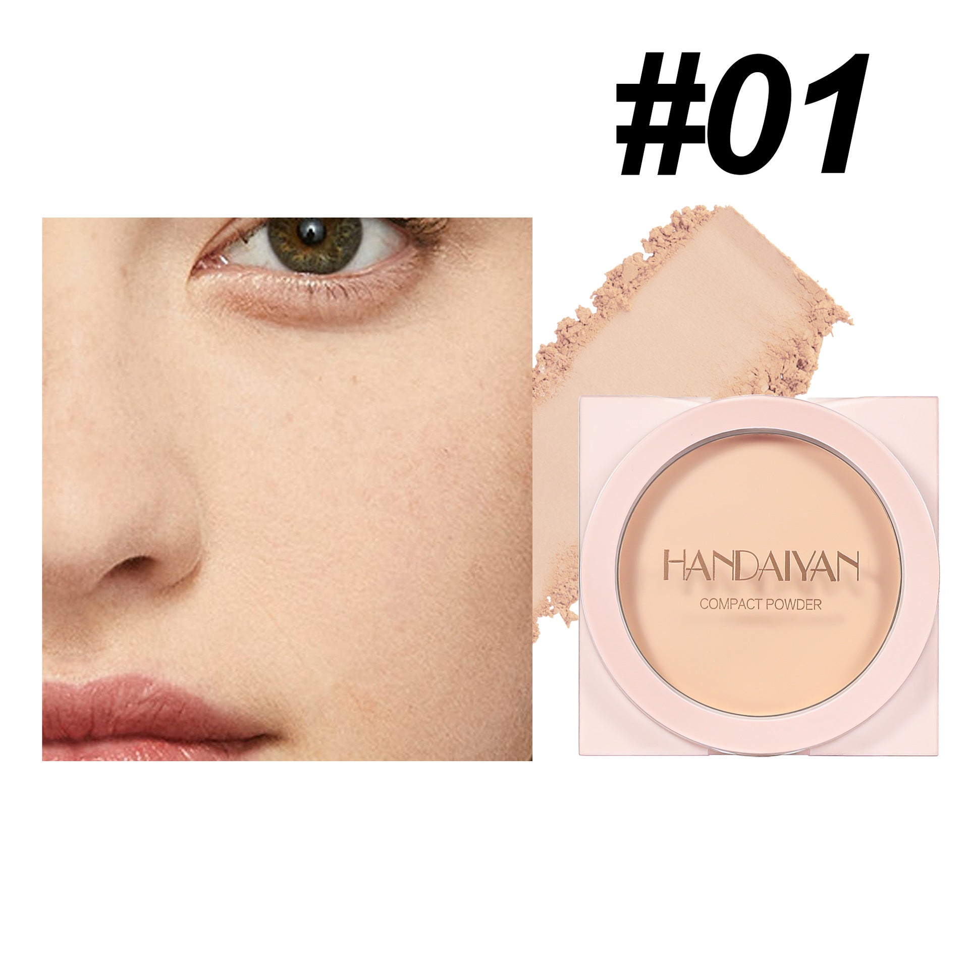 Finishing Powder Invisible Pore Waterproof Sweat-proof Wet And Dry Matte Powder Cake Makeup